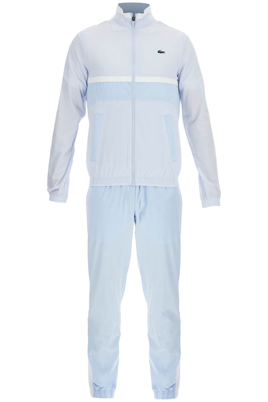 Sporty Patchwork Jumpsuit  - Light Blue