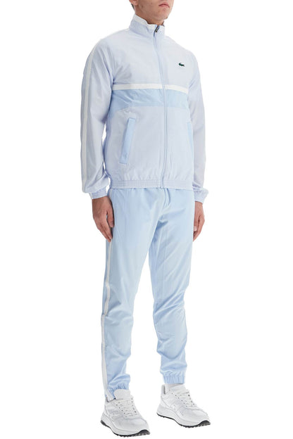 Sporty Patchwork Jumpsuit  - Light Blue