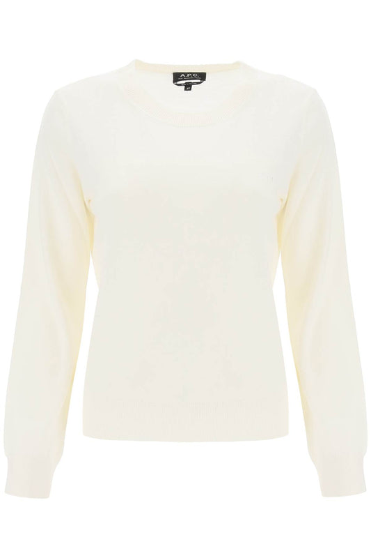 'virginie' Crew-neck Sweater  - Bianco