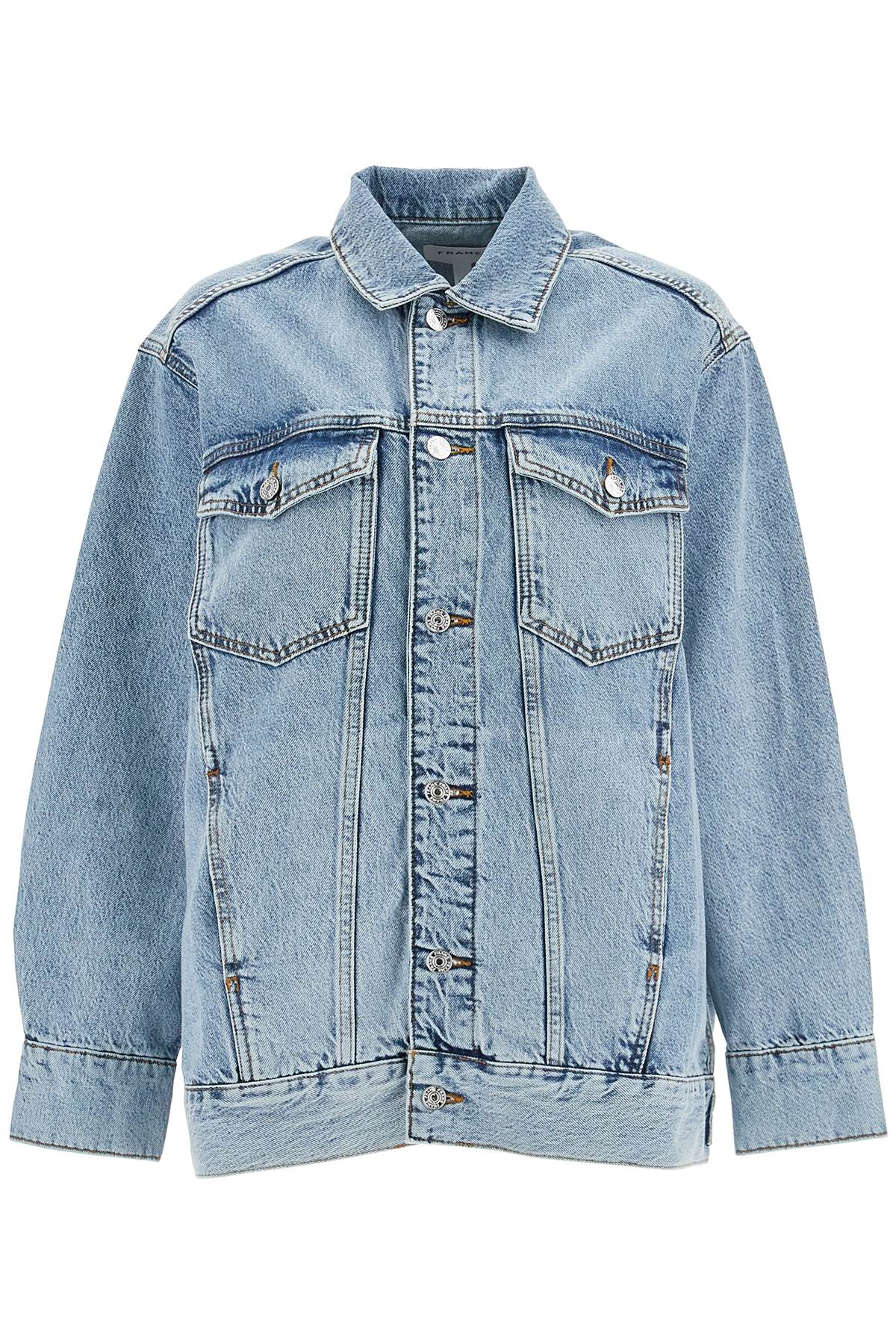 Oversized Denim Jacket For  - Blue