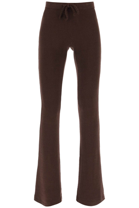 'flo' Knitted Pants  - Brown