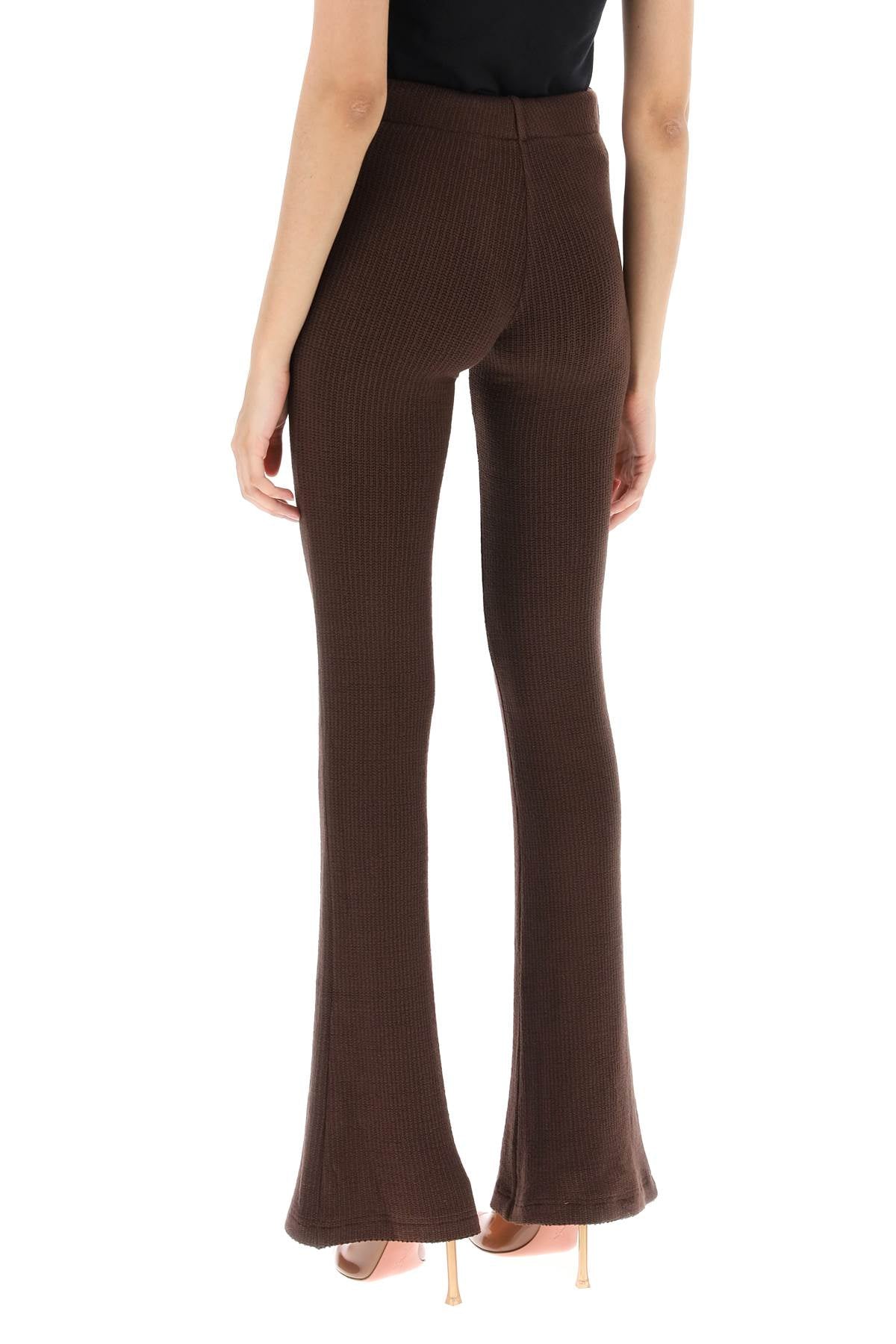 'flo' Knitted Pants  - Brown