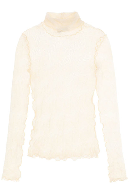 Mara Turtleneck Top  - Beige