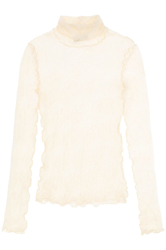 Mara Turtleneck Top  - Beige