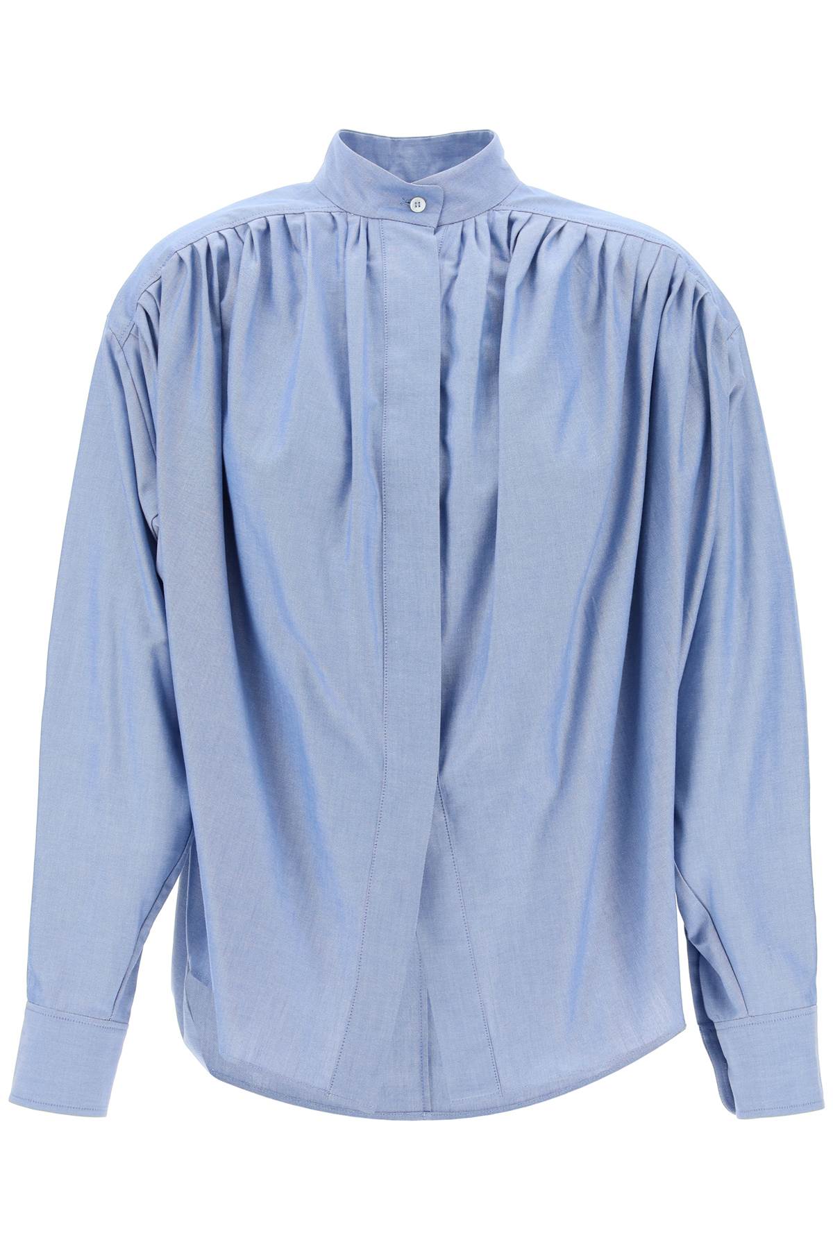 Oxford Egg-shaped Oxford Shirt  - Light Blue