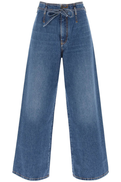 Wide Leg Jeans  - Blue