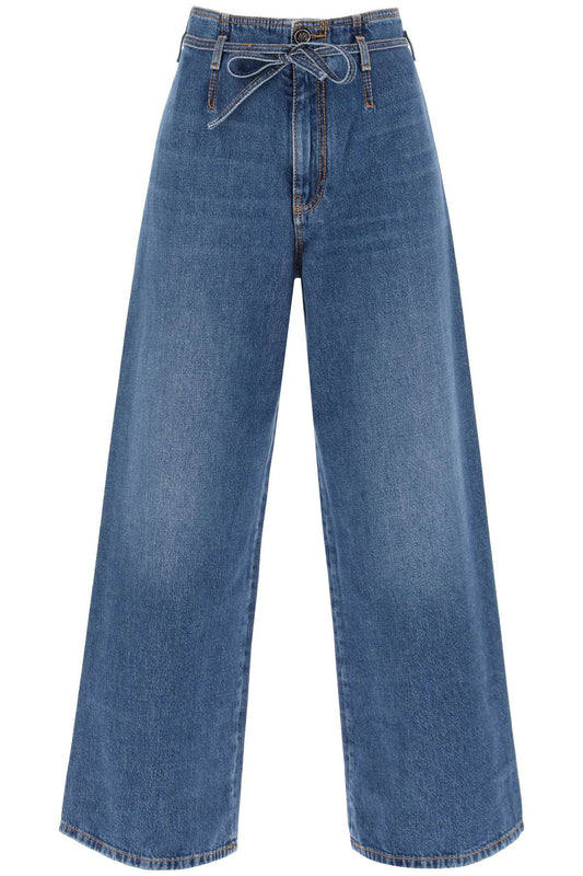 Wide Leg Jeans  - Blue