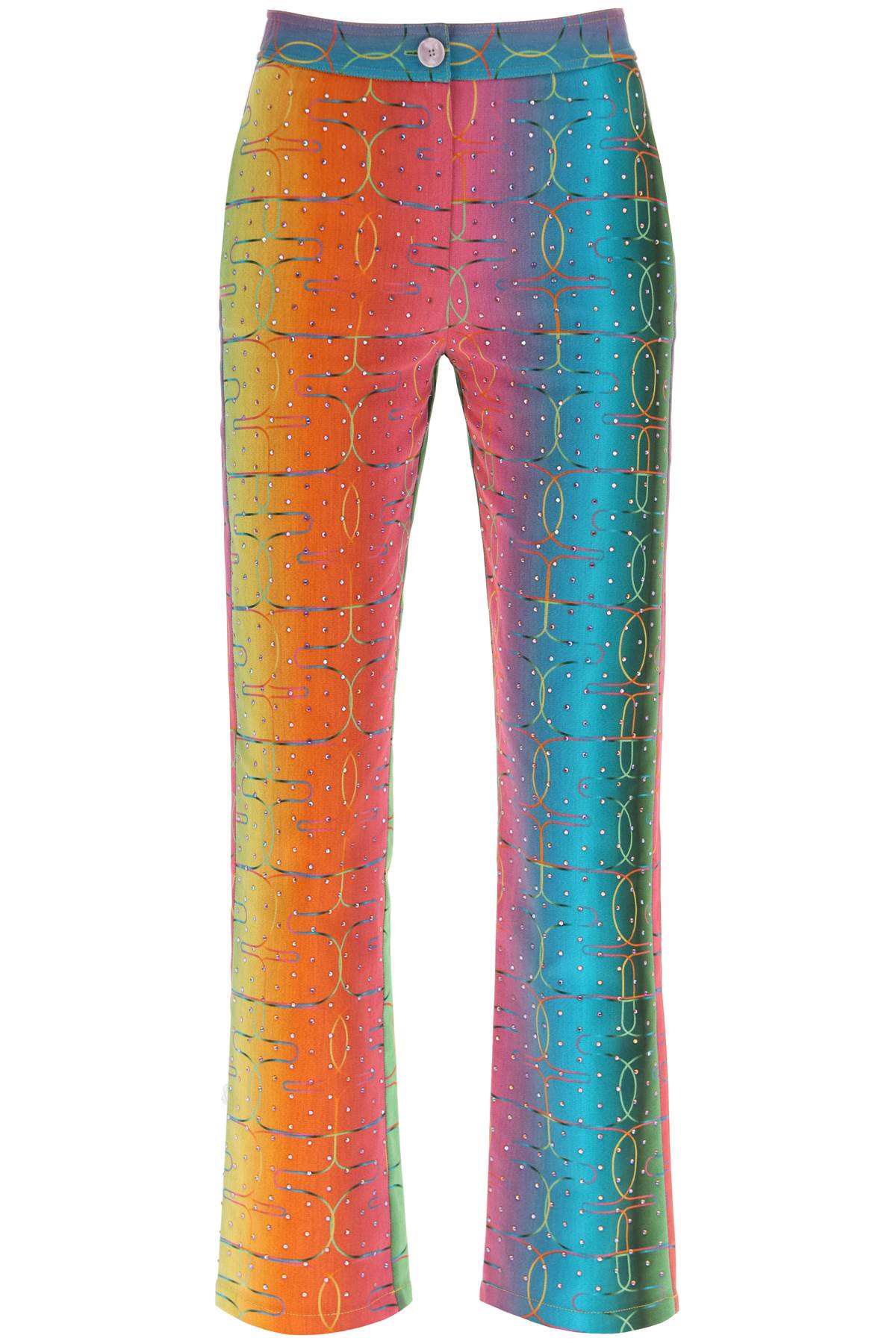 'bery' Multicolor Rhinestone Pants  - Multicolor