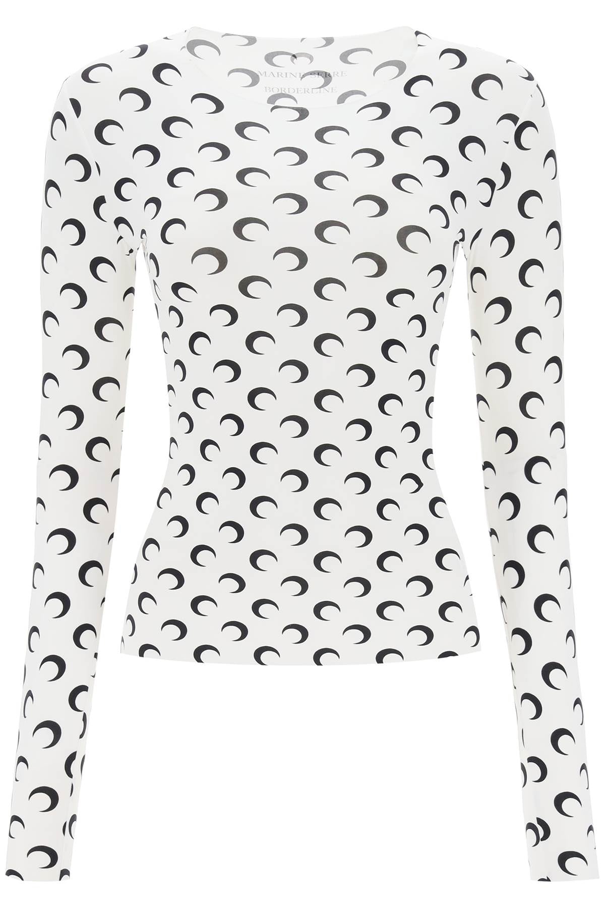 All Over Moon Second Skin Top  - Bianco