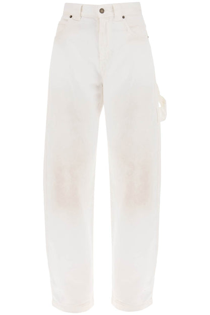 'audrey' Cargo Jeans  - White