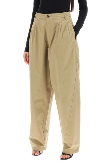 'phebe' Poplin Pants  - Beige