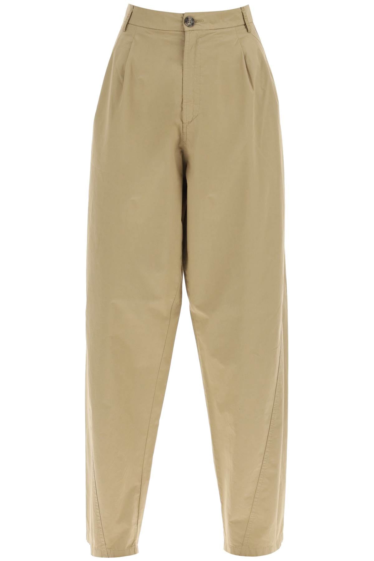 'phebe' Poplin Pants  - Beige