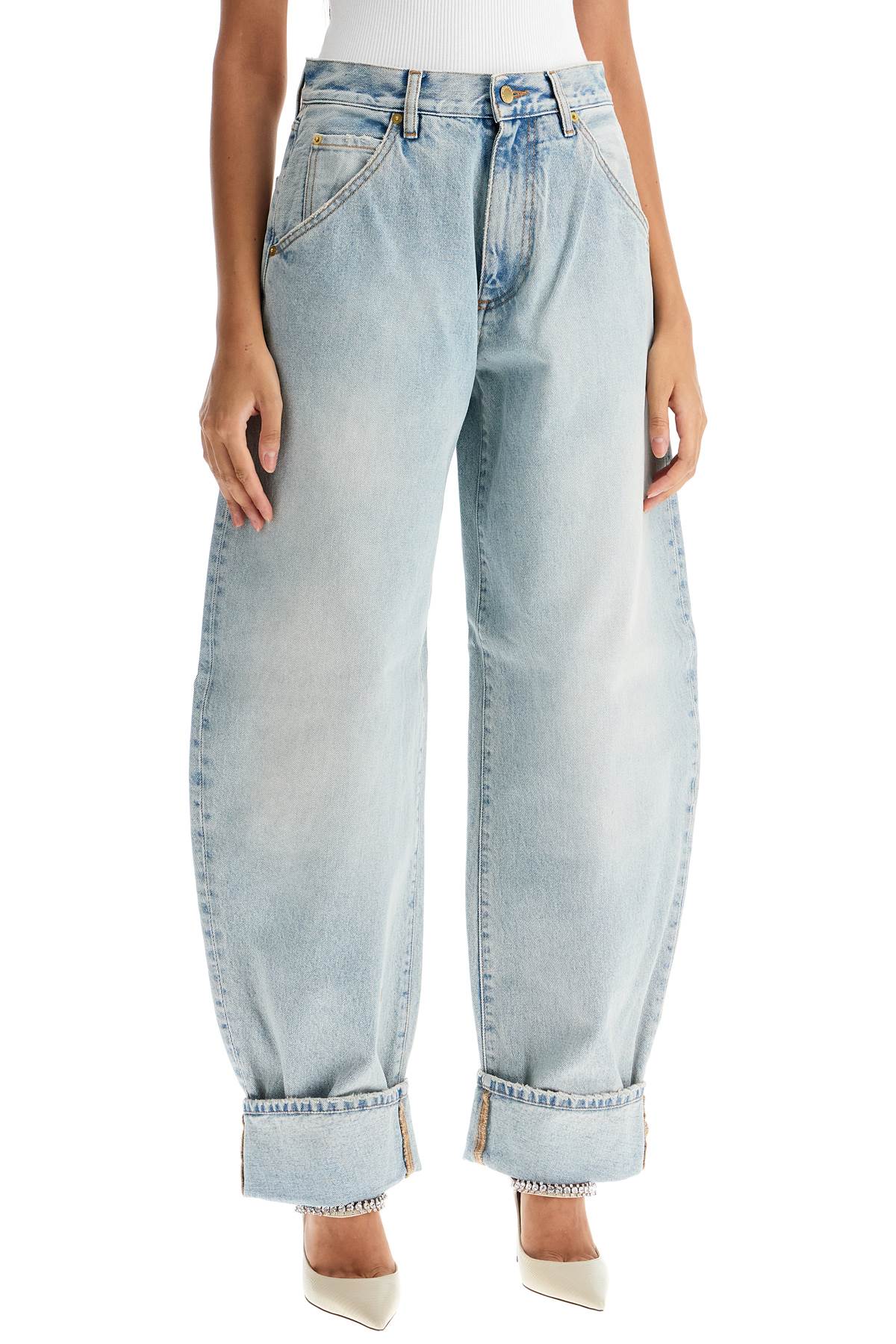 Khris Barrel Jeans  - Blue