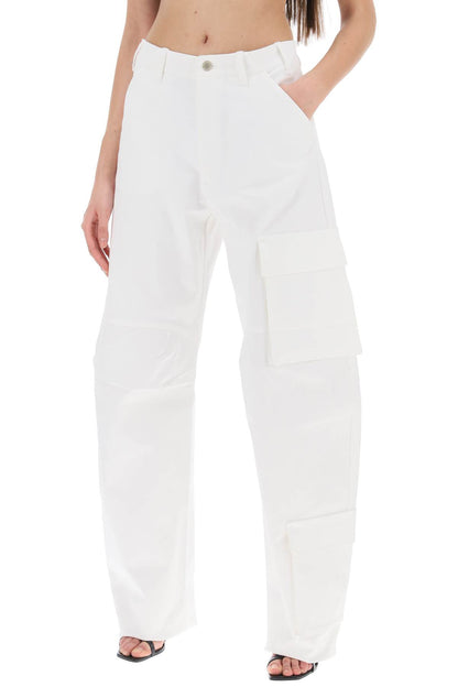 Rose Cargo Pants  - White