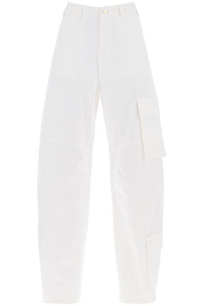 Rose Cargo Pants  - White