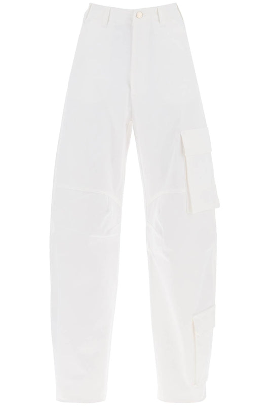 Rose Cargo Pants  - White