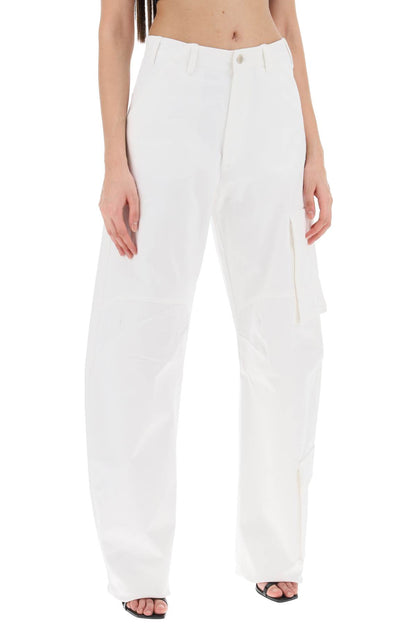 Rose Cargo Pants  - White