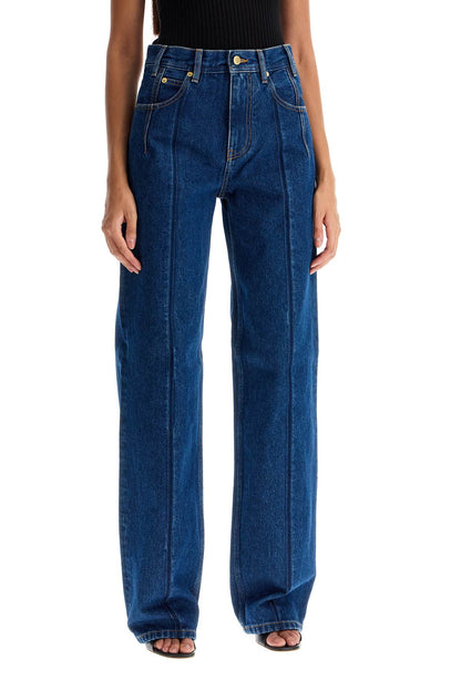 "lu Jeans With Pleated Effect  - Blue