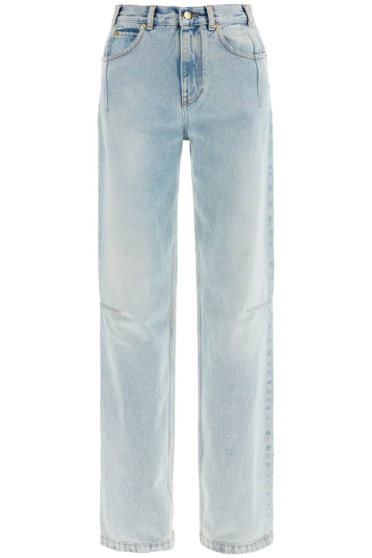 Straight Leg Lu Jeans  - Blue