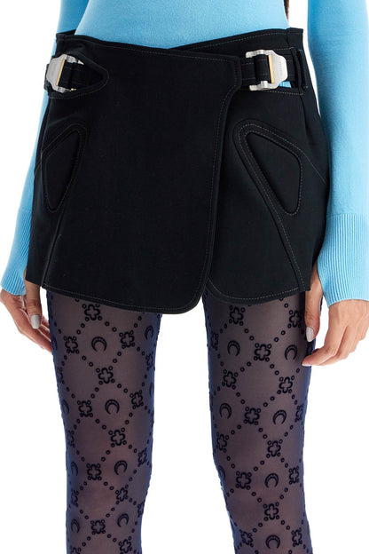 Recycled Mesh Moonogram Tights  - Blu