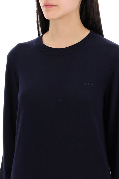 Wool Crewneck Pullover  - Blue