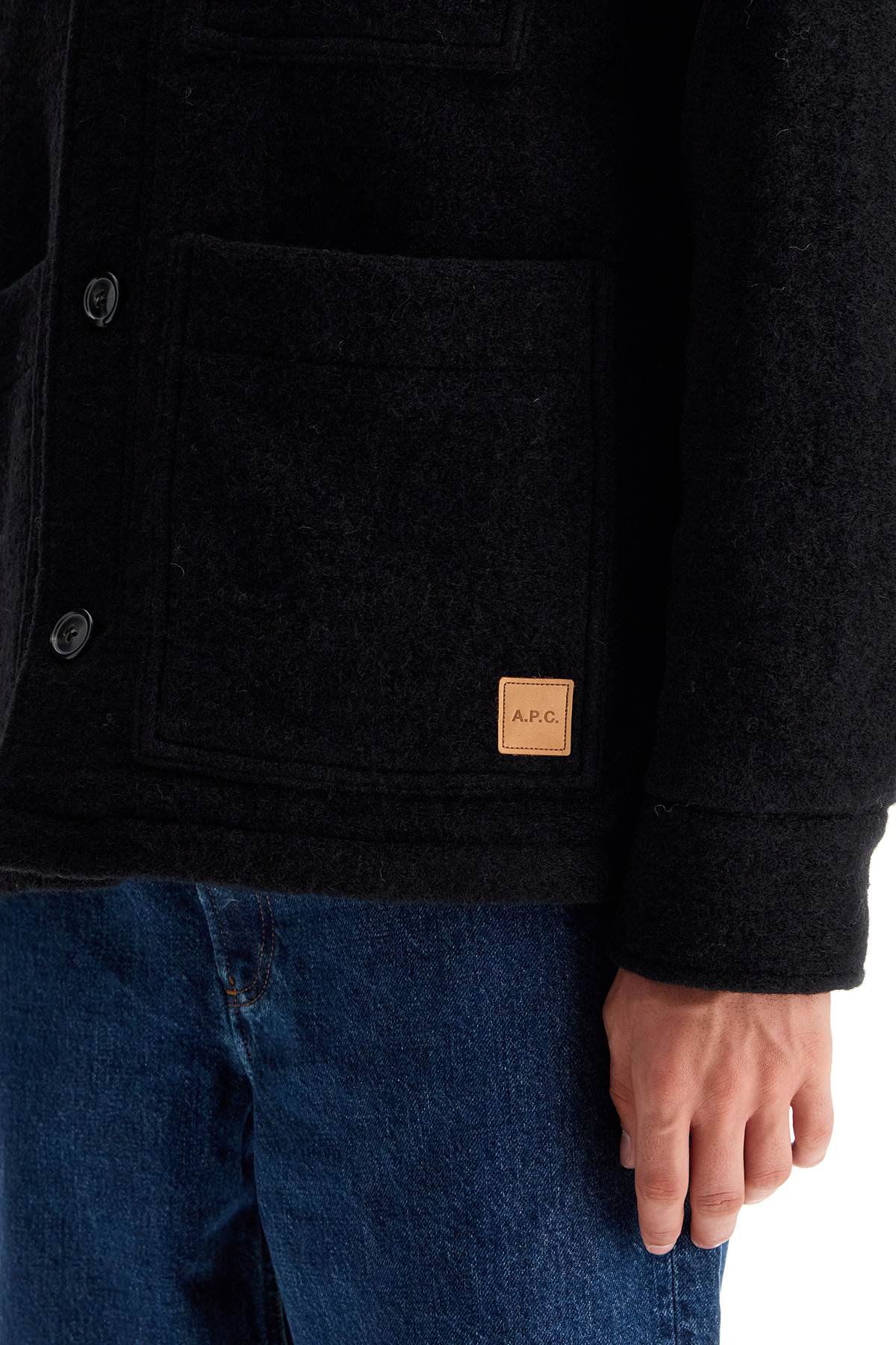 "emile Wool Effect Fleece  - Black