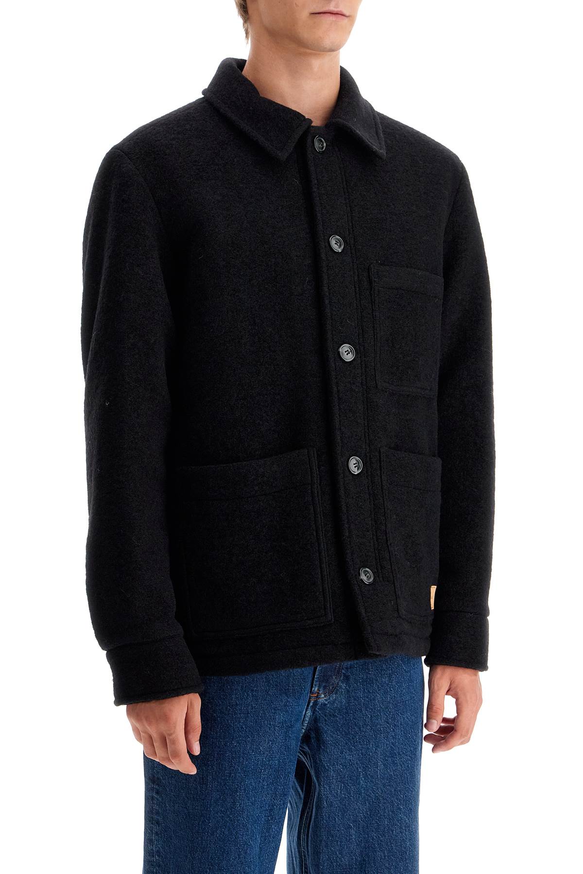 "emile Wool Effect Fleece  - Black