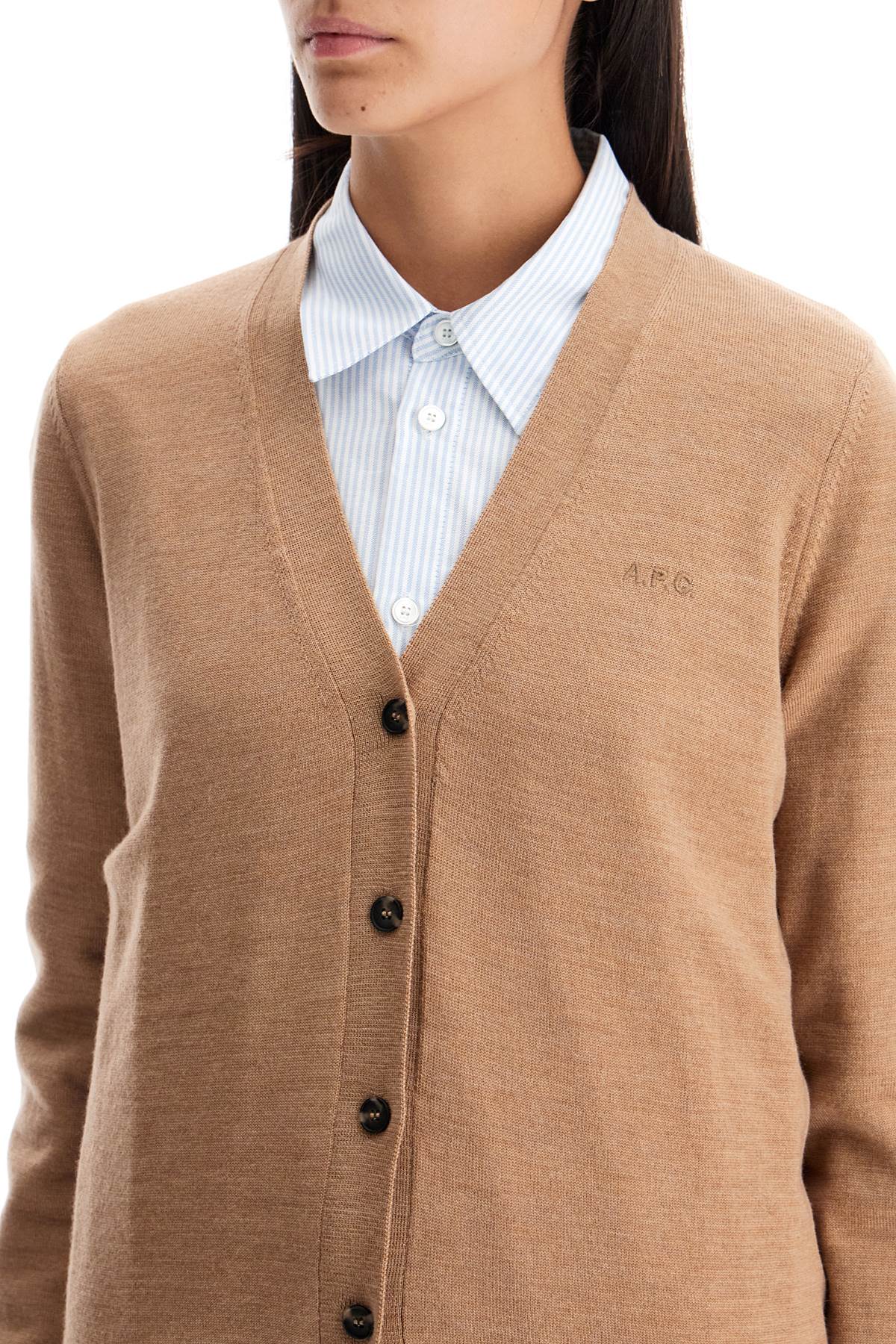 Salome Wool Cardigan For  - Beige