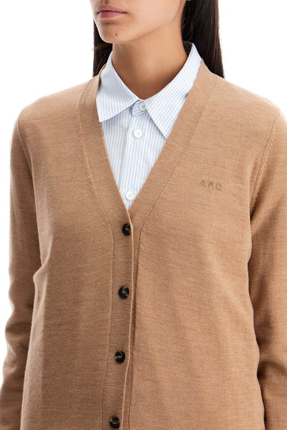 Salome Wool Cardigan For  - Beige