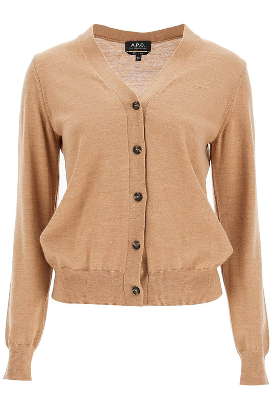 Salome Wool Cardigan For  - Beige