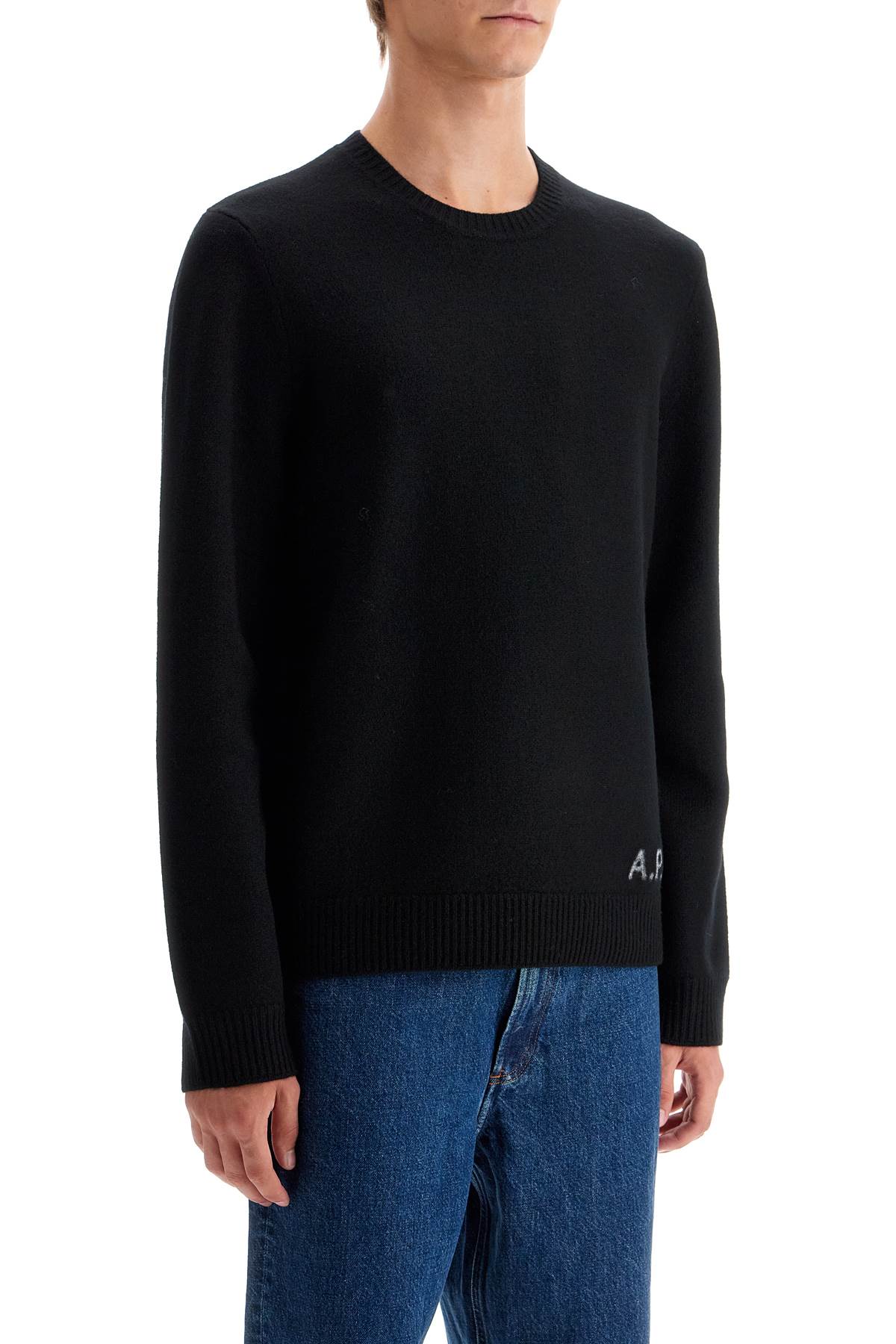 'compact Wool Edward Pullover Sweater  - Black