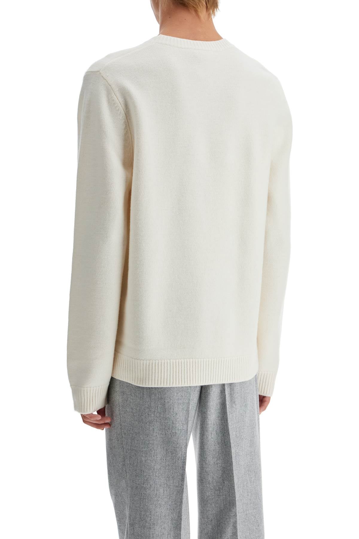 'compact Wool Edward Pullover Sweater  - White