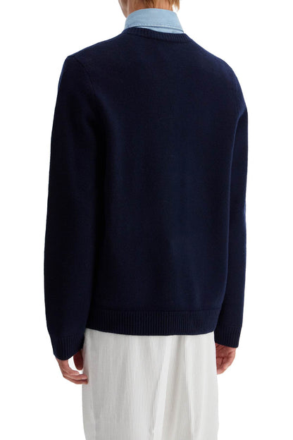 'compact Wool Edward Pullover Sweater  - Blue