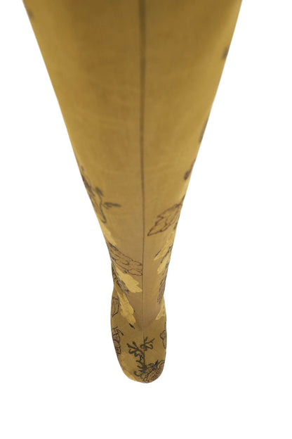 Embroidered Jacquard High Boots  - Oro