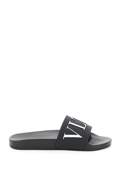 Vltn Pvc Slides  - Black