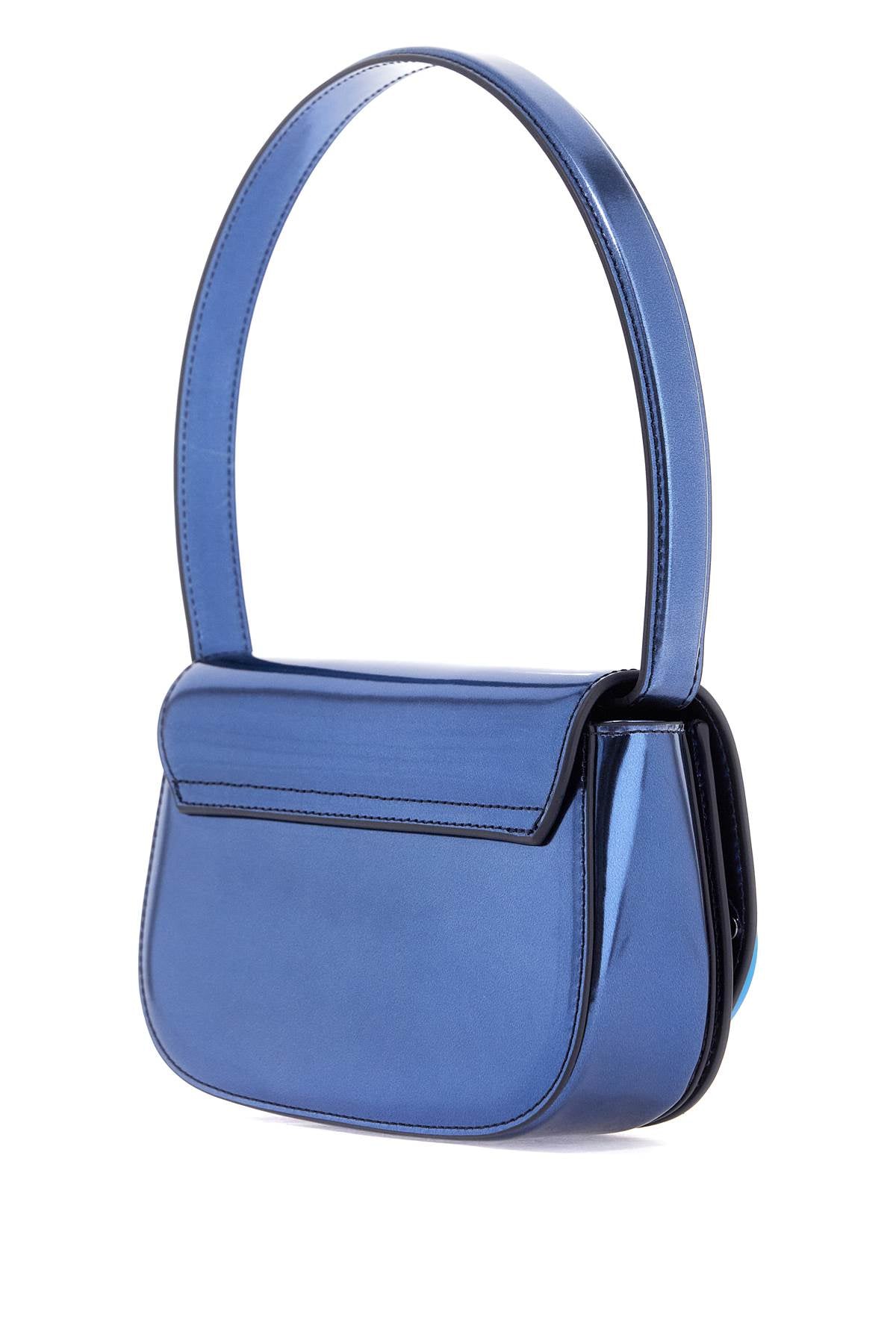 1dr Metallic Leather Shoulder Bag  - Blue