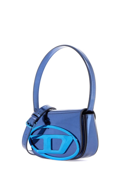 1dr Metallic Leather Shoulder Bag  - Blue