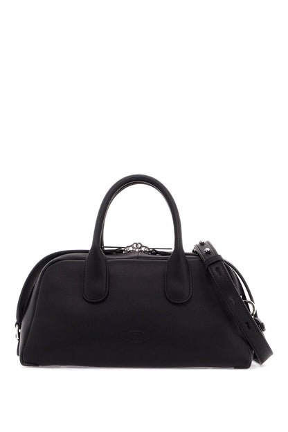 Smooth Leather Darsena Handbag  - Black