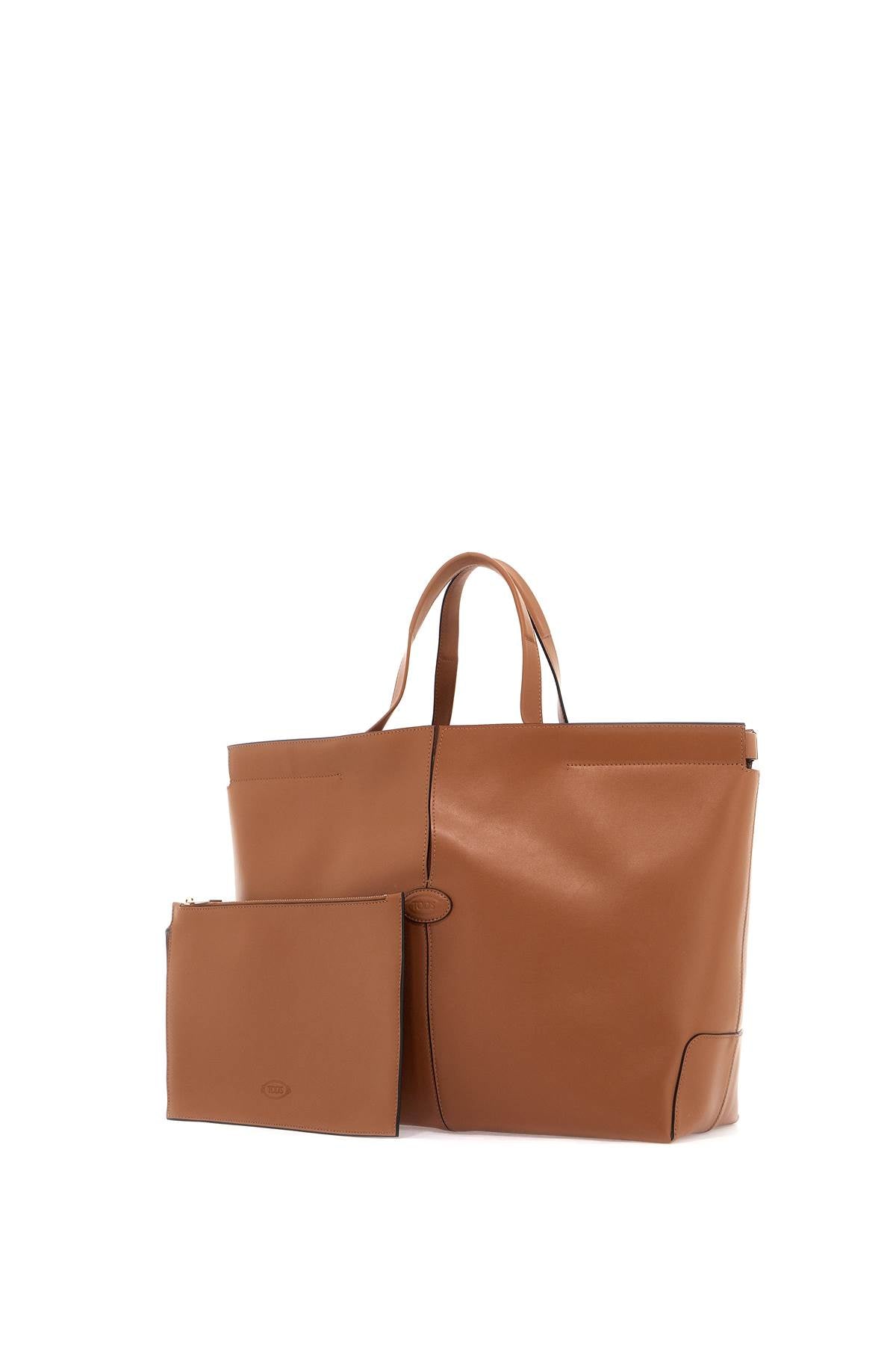 Medium Folio Handbag  - Brown