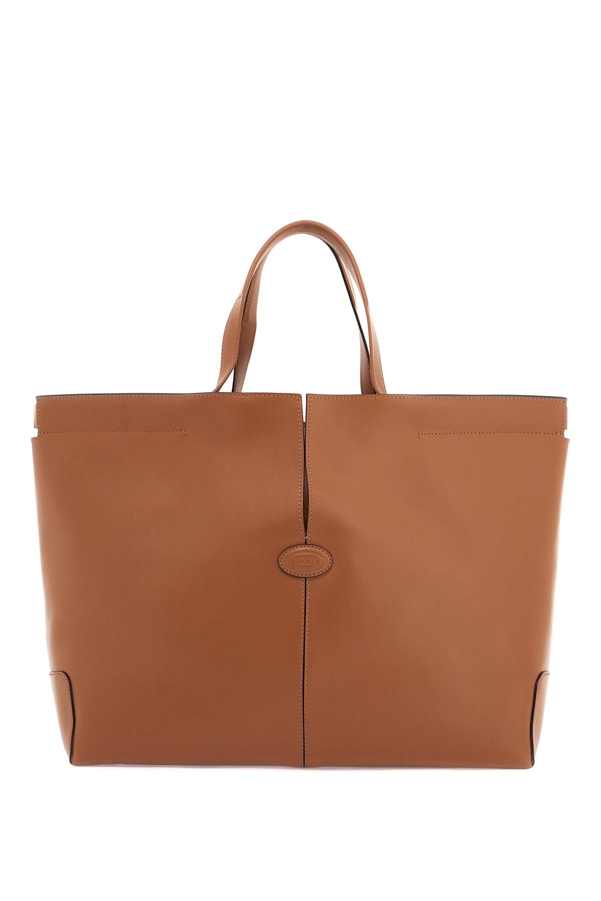 Medium Folio Handbag  - Brown