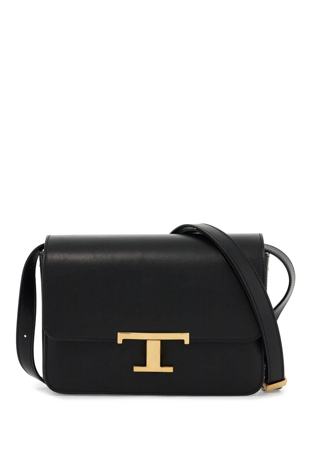 Timeless T Shoulder Bag With Strap  - Black