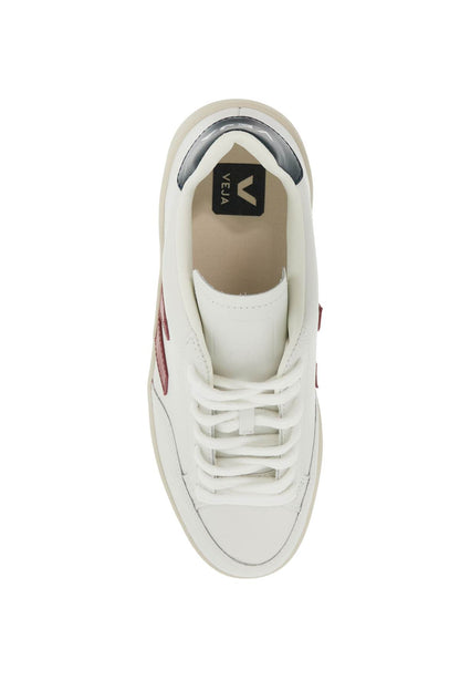 V-12 Leather Sneakers  - White