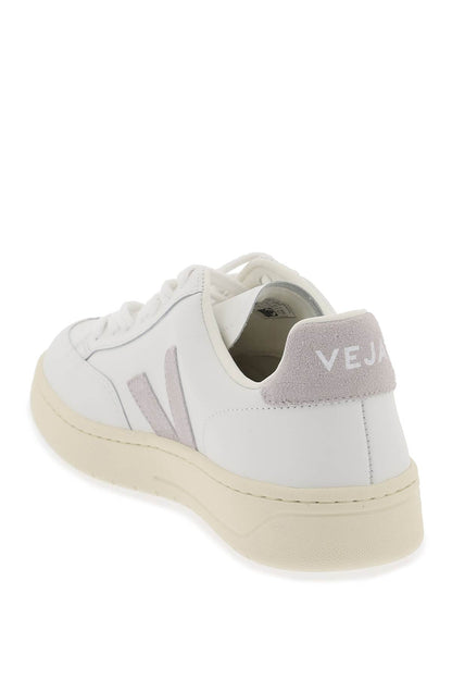 Leather V-12 Sneakers  - White