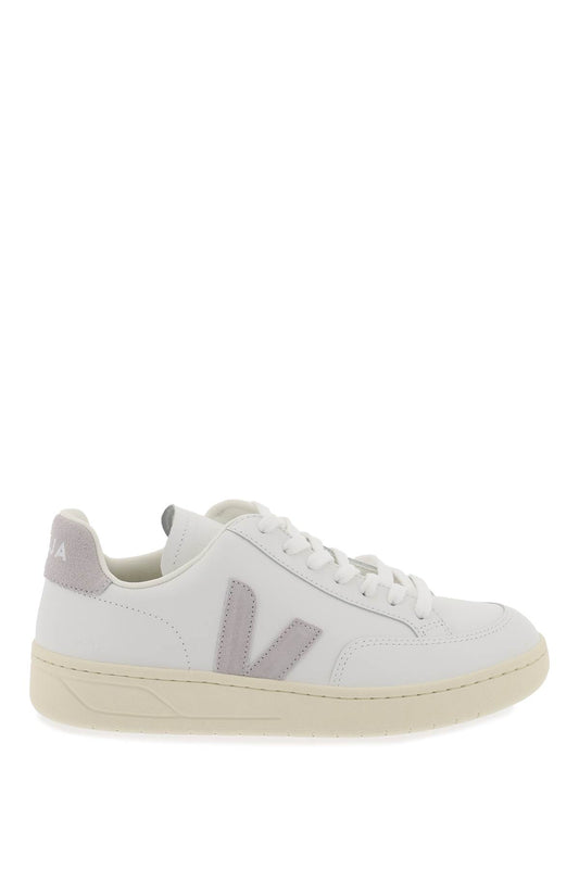 Leather V-12 Sneakers  - White