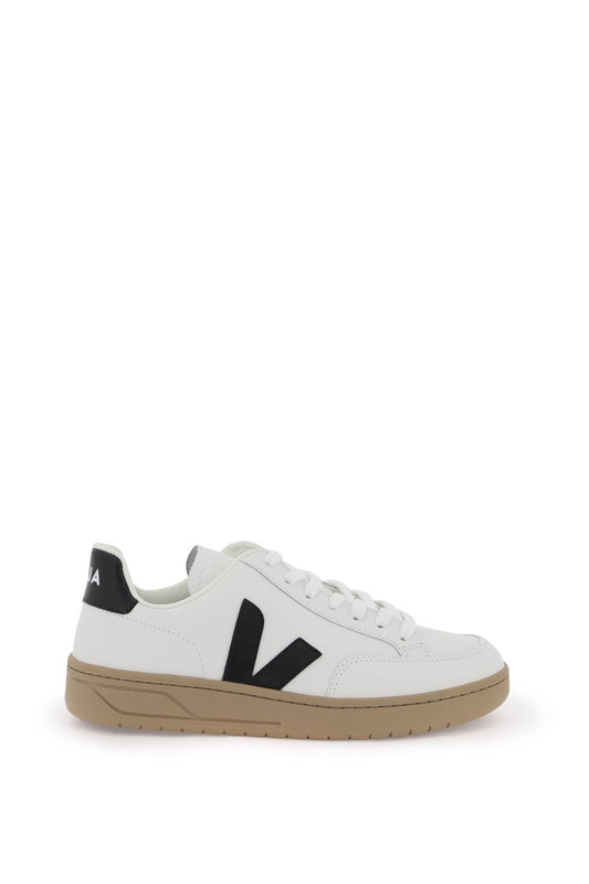 Leather V-12 Sneakers  - White