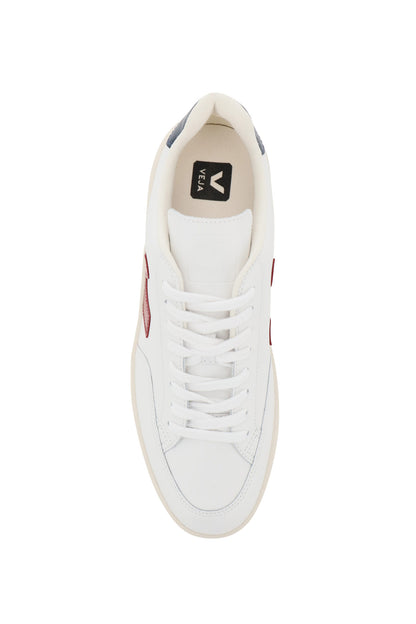 V-12 Leather Sneakers  - White