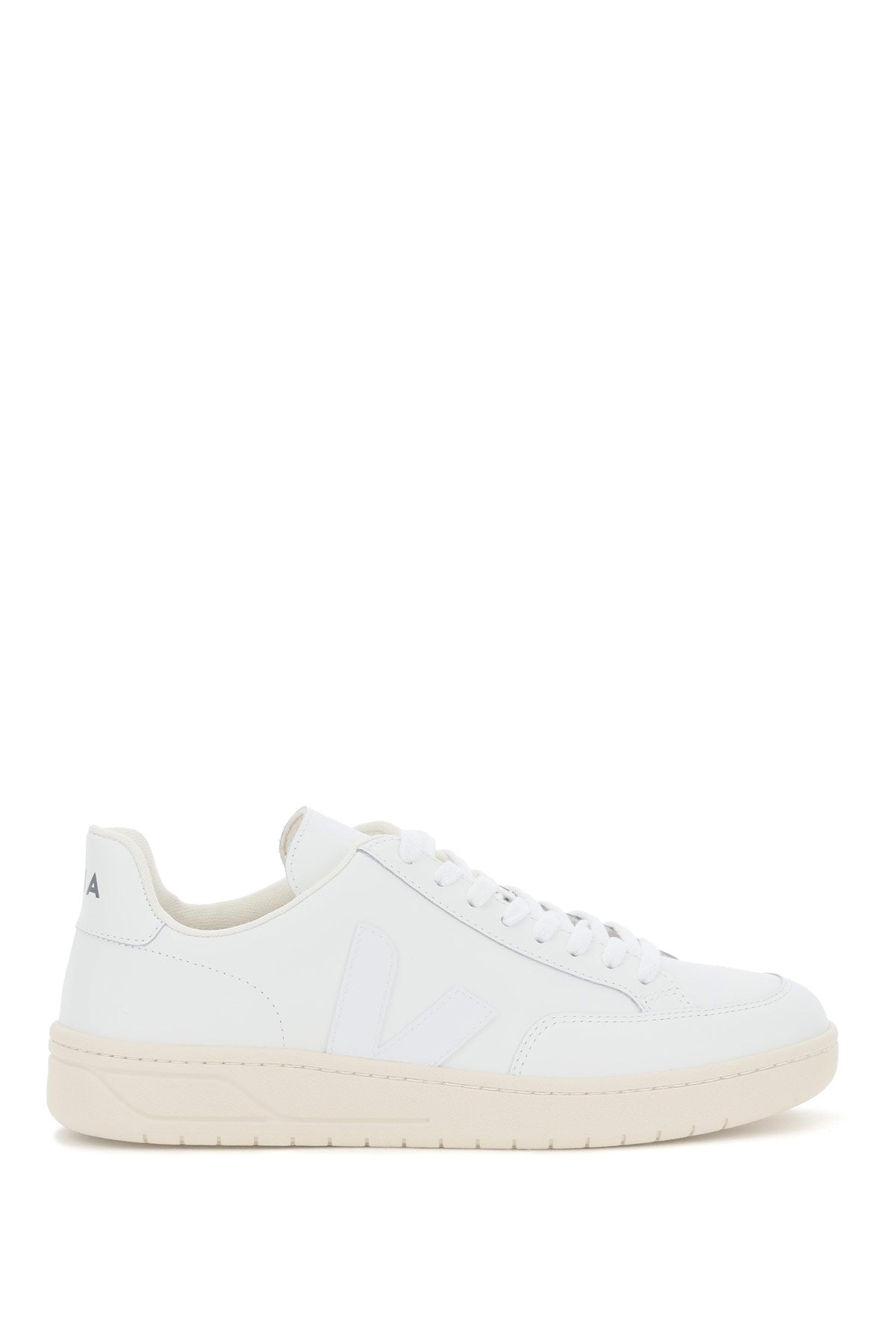 V-12 Leather Sneaker  - Bianco