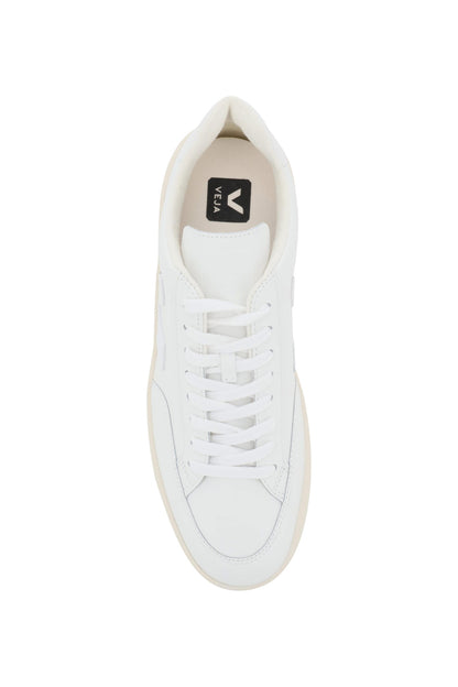 V-12 Leather Sneaker  - Bianco