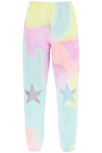 'scholastic' Tie-dye Jogger Pants With Rhinestones  - Multicolor