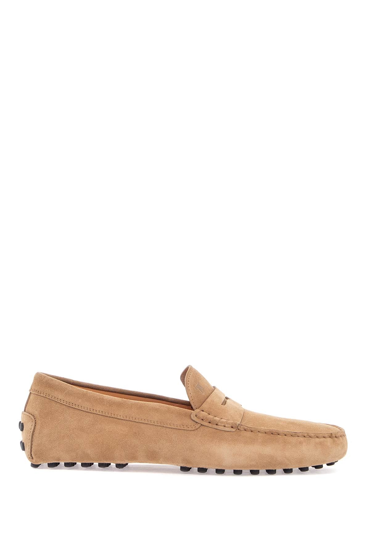 Bisquit Leather Moccasin With Rubber Sole  - Beige